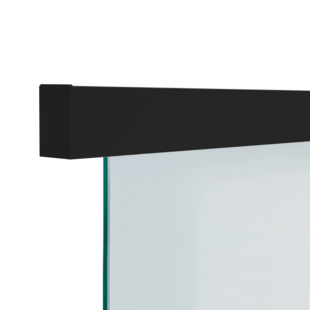 Schiebetürsystem LINEA 40 PREMIUM Black Edition, Oberfläche Schwarz, Montageort Wandmontage, Anzahl Türflügel und Breite 1,9m 1-flg., Softeinzug, Traglast 40 kg, Set beinhaltet FLEX QUATTRO
